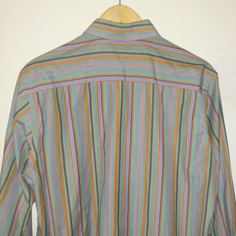 Robert Graham Vertical Stripe Button Up Shirt-Med… - image 5